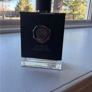 Vince Camuto Black and Silver Fragrance Bottle